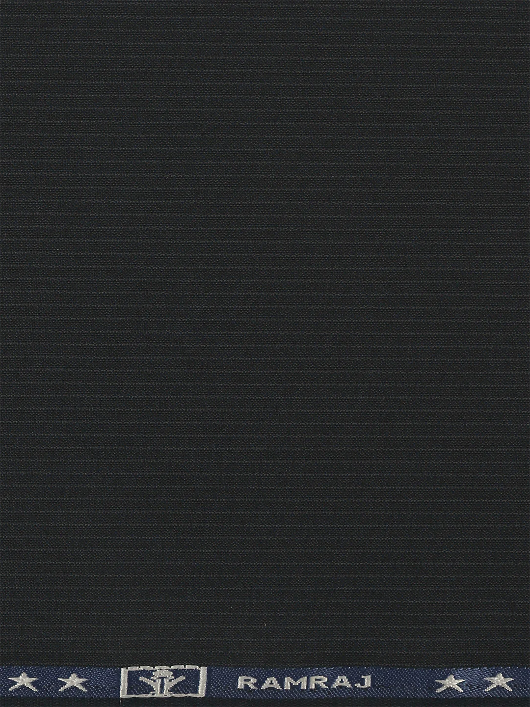 Poly Viscose Dark Blue Striped Suiting Fabric Week Days - Image 3