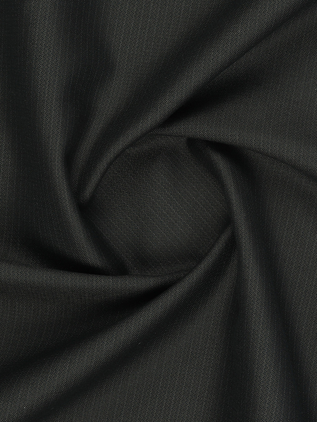 Poly Viscose Dark Green Striped Suiting Fabric Week Days