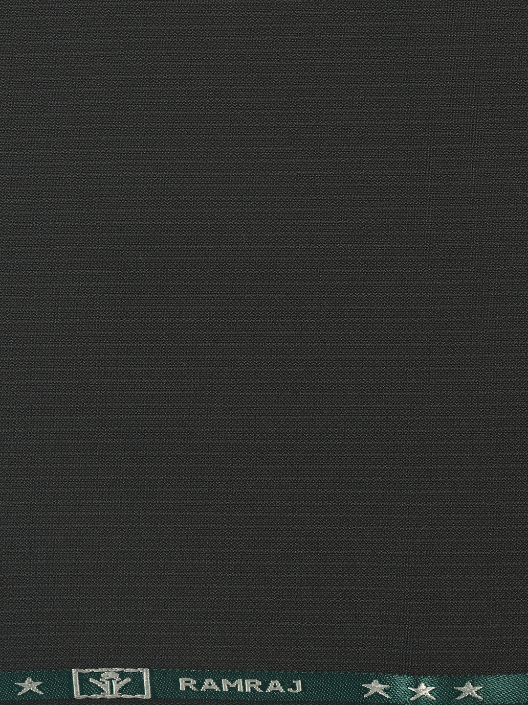 Poly Viscose Dark Green Striped Suiting Fabric Week Days - Image 3