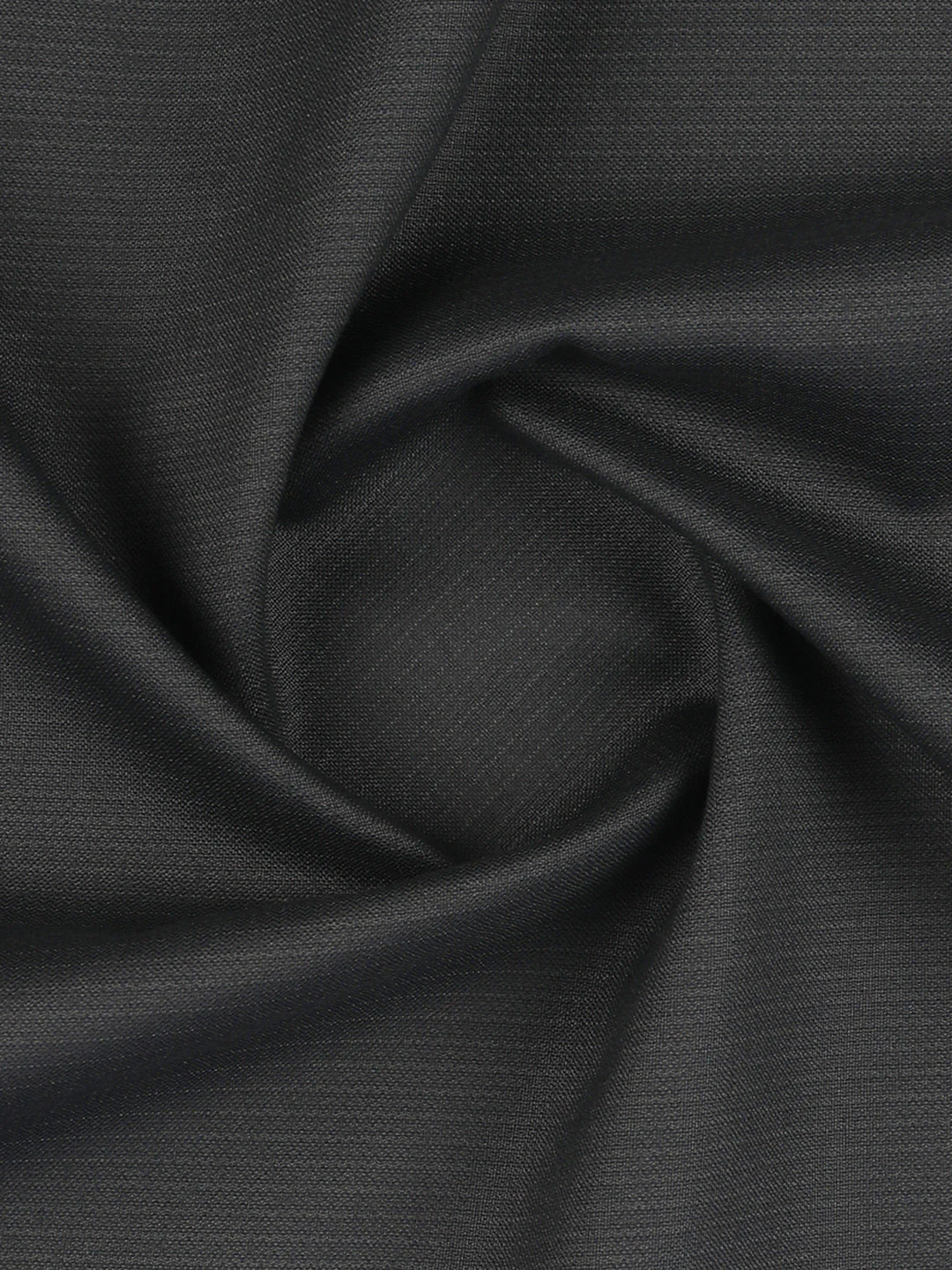 Poly Viscose Dark Grey Striped Suiting Fabric Week Days - Image 2