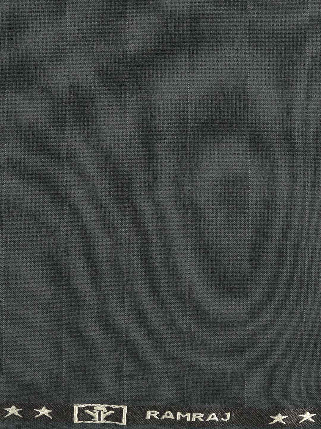 Poly Viscose Grey Checked Suiting Fabric Week Days - Image 3