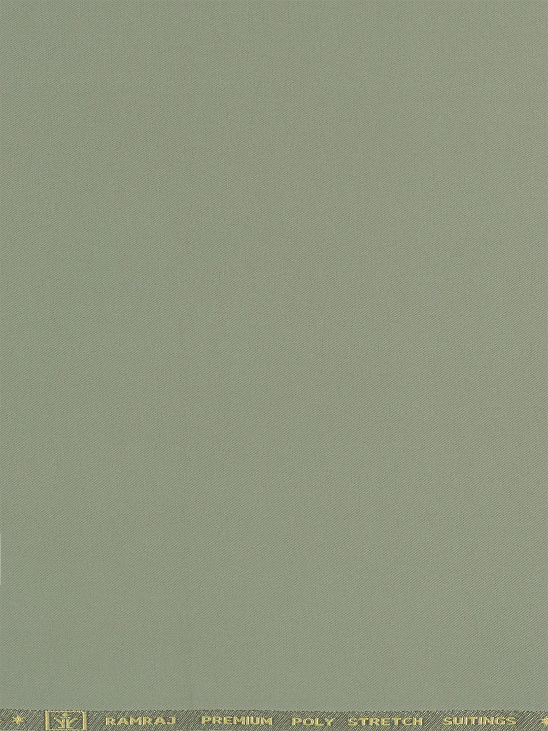 Poly Viscose Olive Green Plain Suiting Fabric Week Days - Image 3