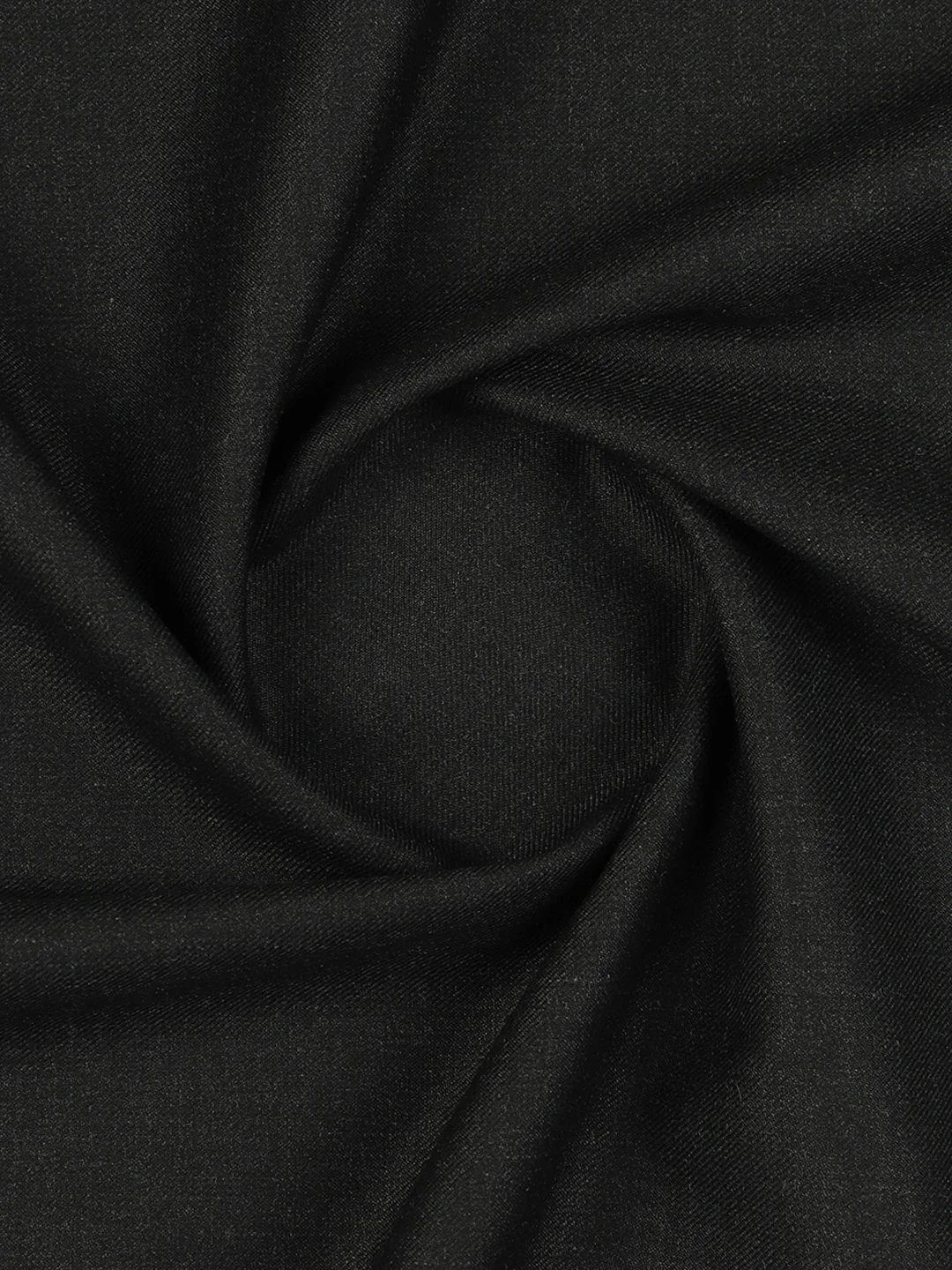 Premium Australian Merino Wool Blended Plain Black Suiting Fabric Mark Wool