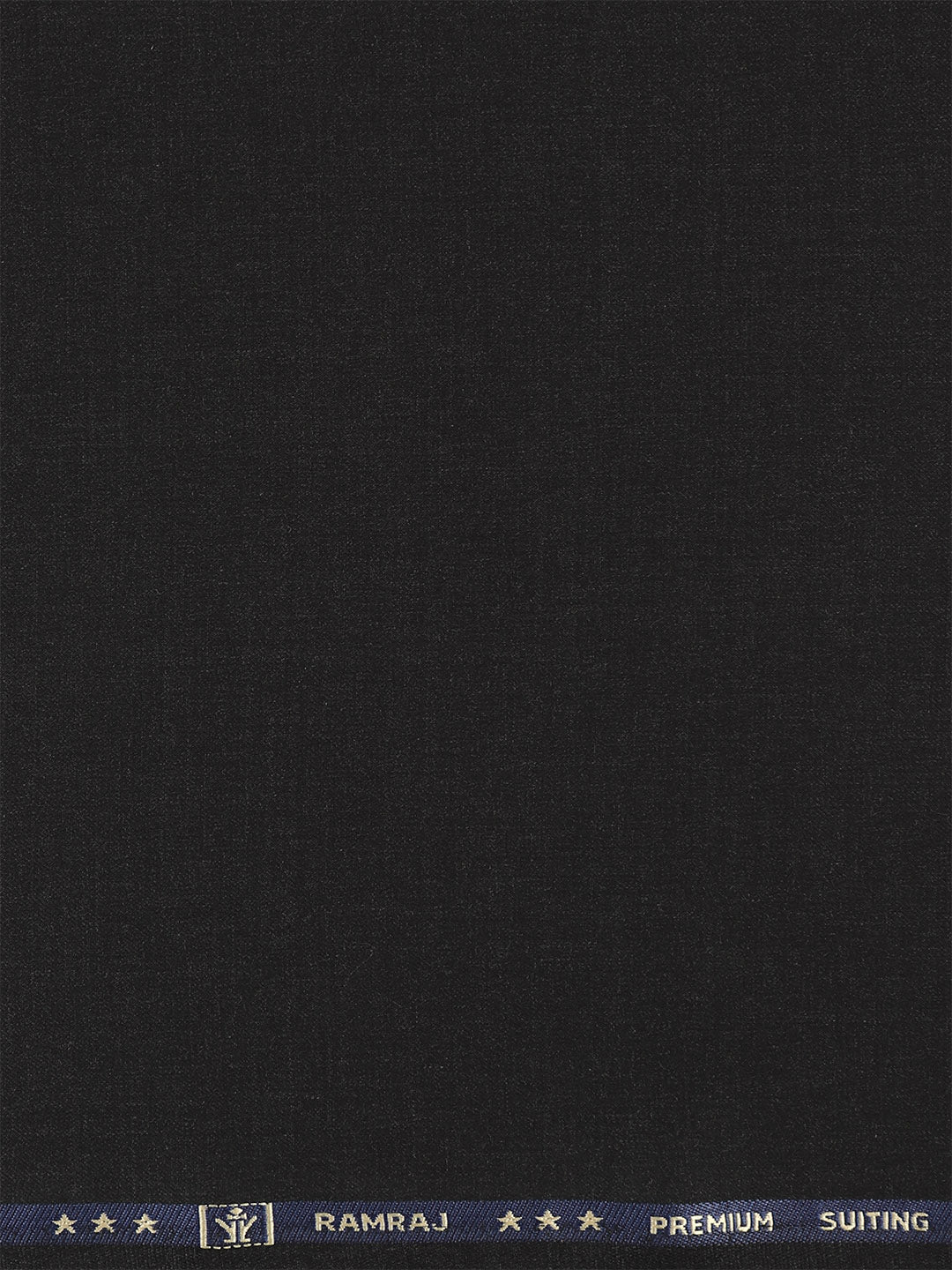 Premium Australian Merino Wool Blended Plain Black Suiting Fabric Mark Wool - Image 3