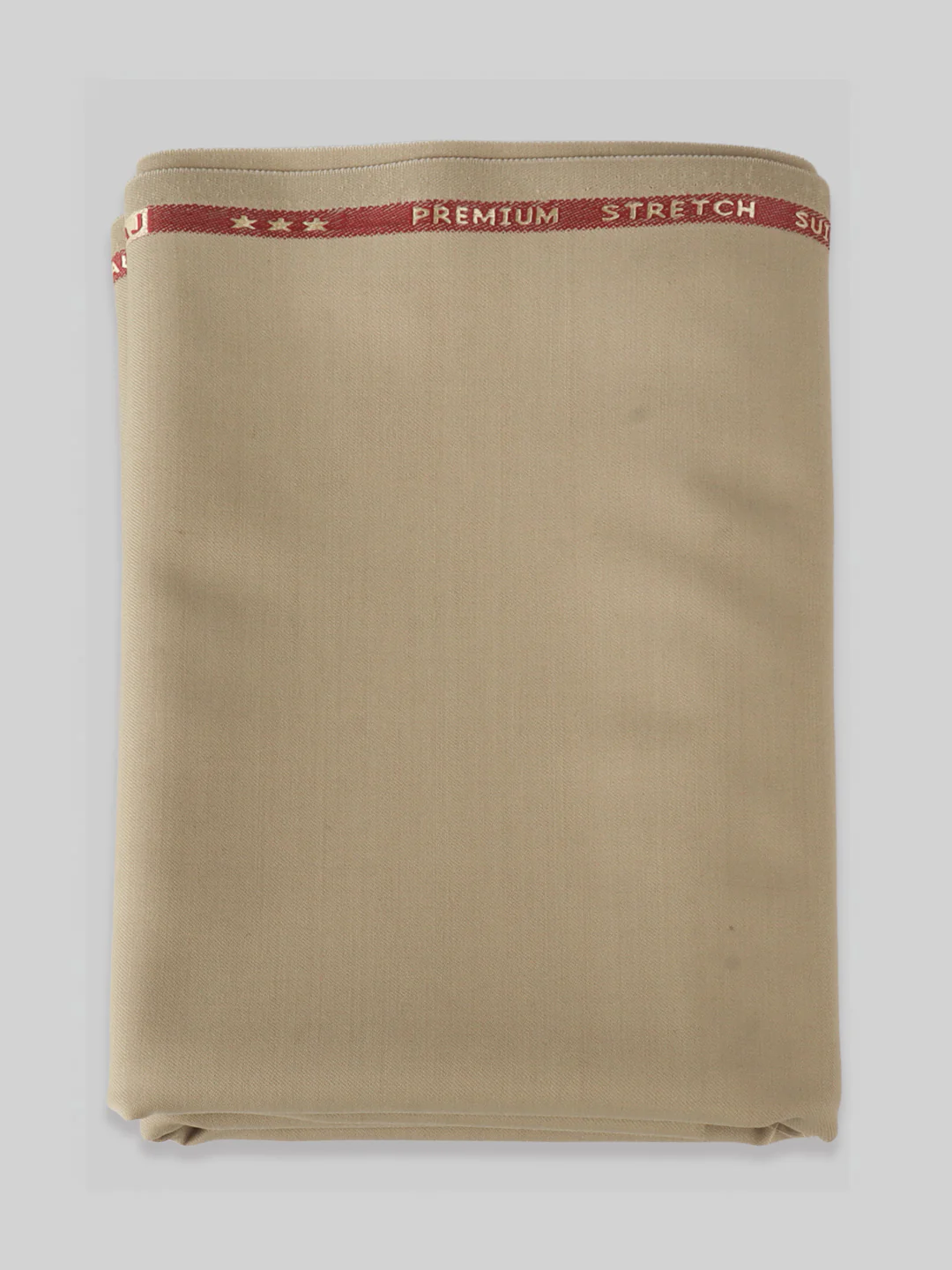 Premium Australian Merino Wool Blended Stretch Pants Fabric Light Brown Mark Wool - Image 3