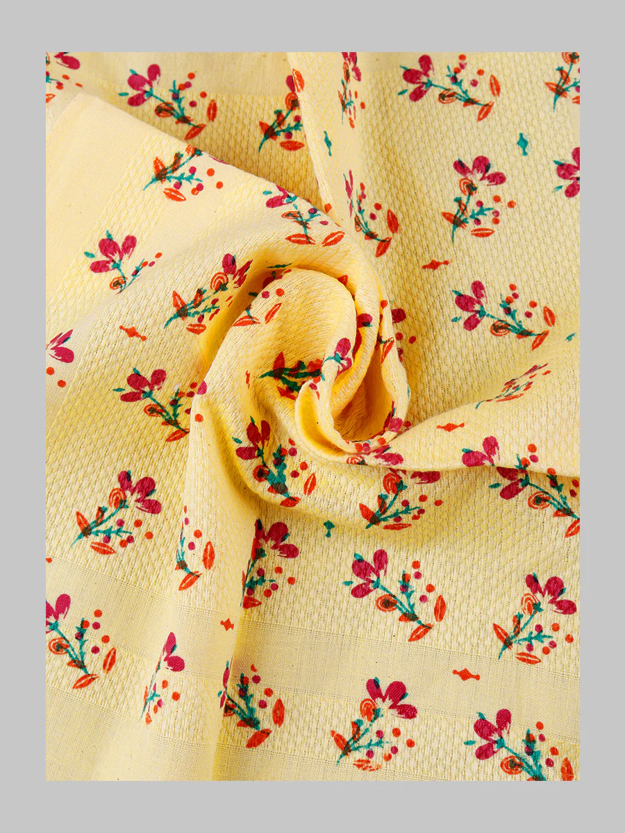 Premium Cotton Assorted Colour and Printed Napkin / Hand Towel (Pack of 6) - Image 2