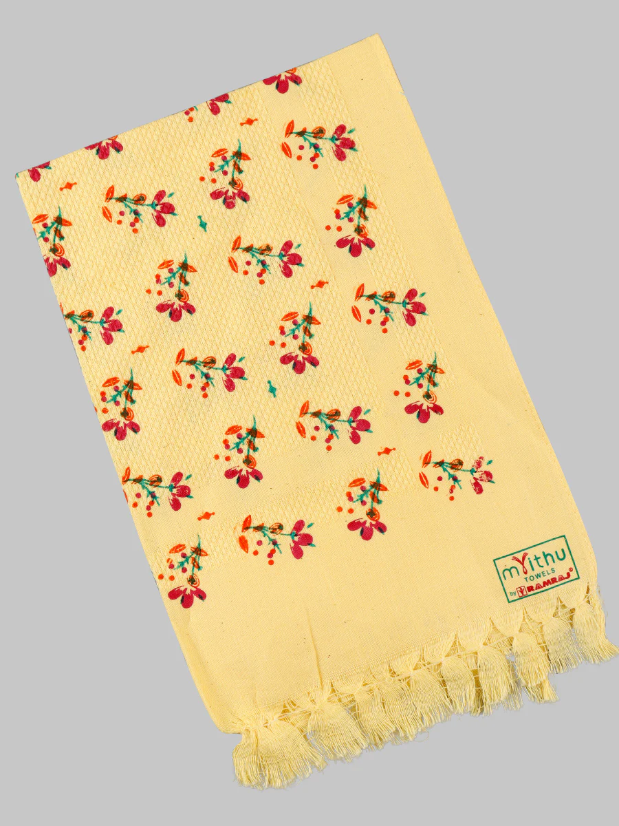 Premium Cotton Assorted Colour and Printed Napkin / Hand Towel (Pack of 6) - Image 3