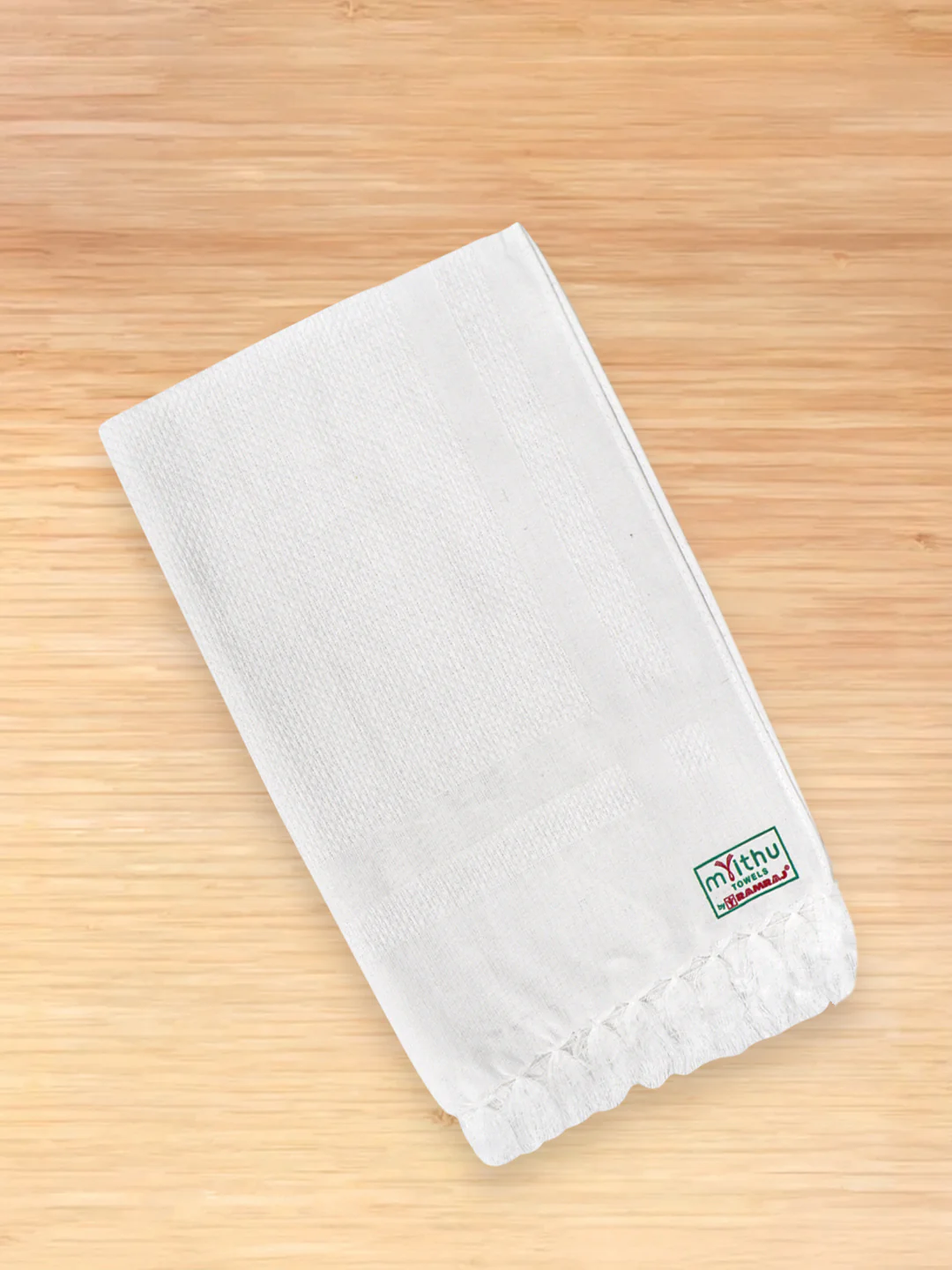 Premium Cotton White Napkin / Hand Towel (Pack of 6) - Image 2