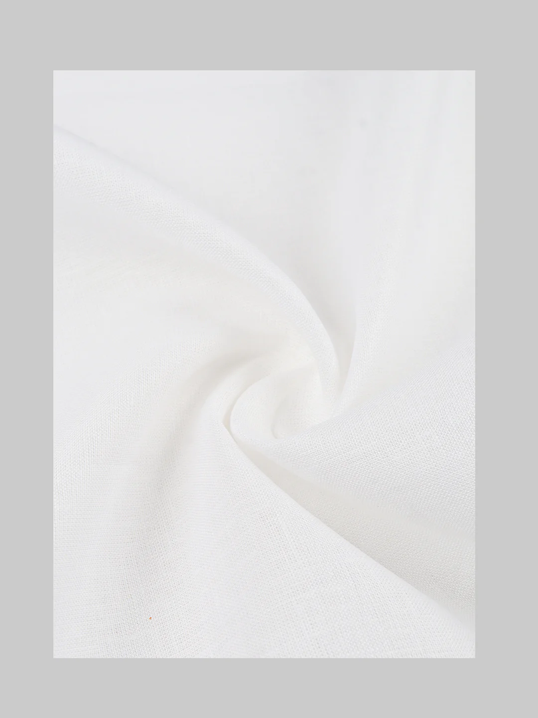 Premium Linen Lyocell Plain White Shirt Fabric - Image 2