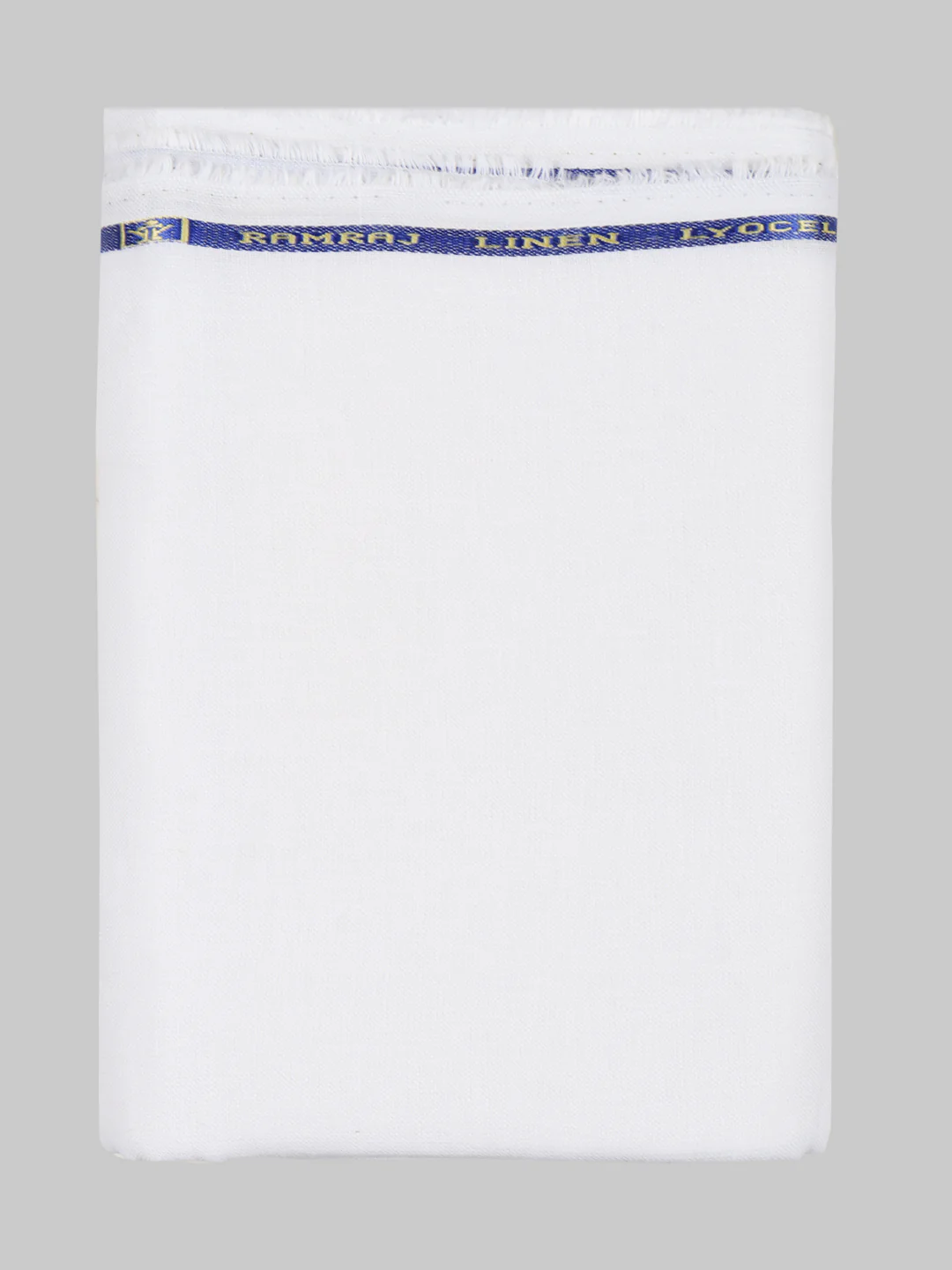 Premium Linen Lyocell Plain White Shirt Fabric - Image 4