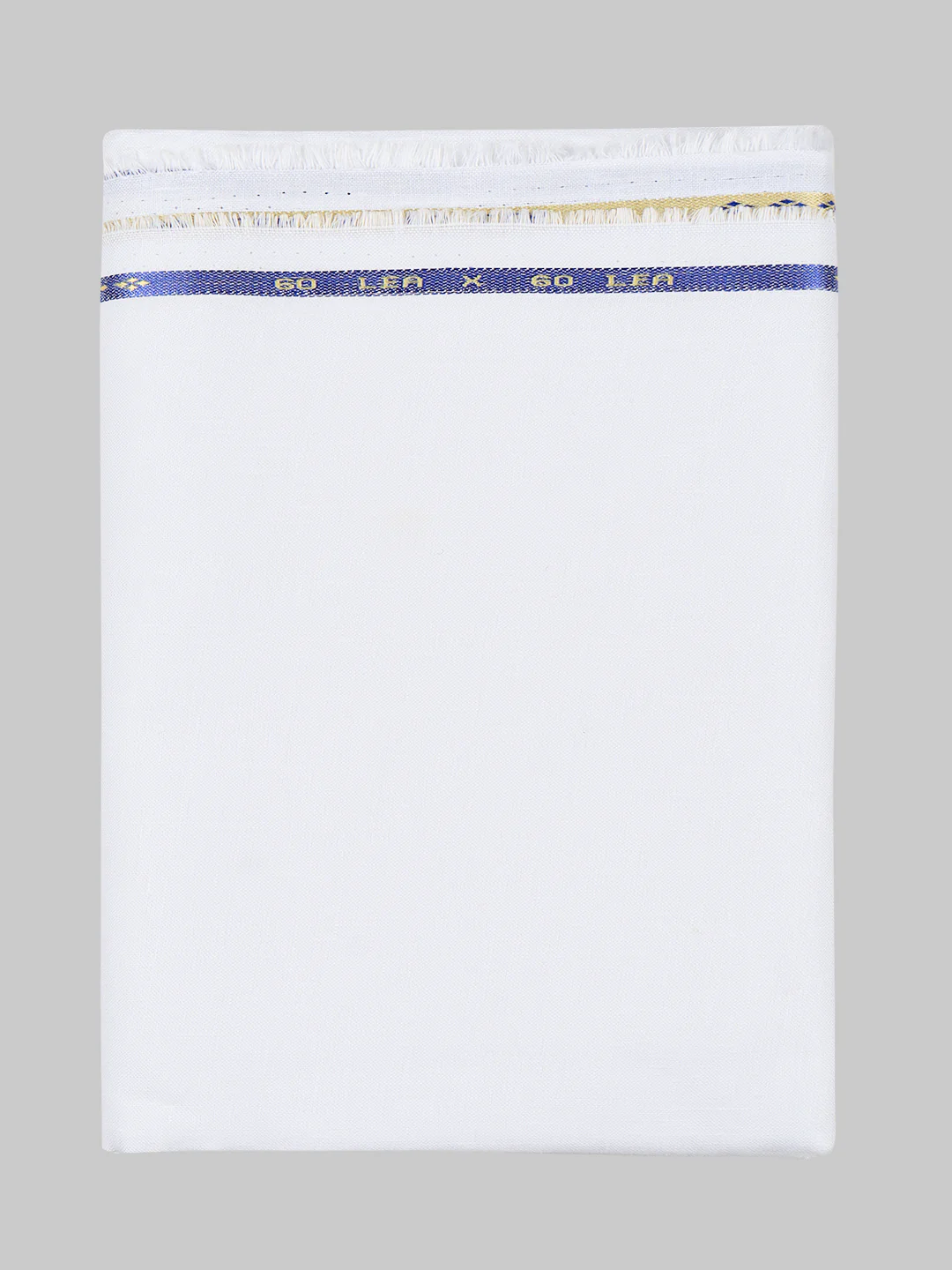 Premium Linen Lyocell White Plain Shirt Fabric - Image 4