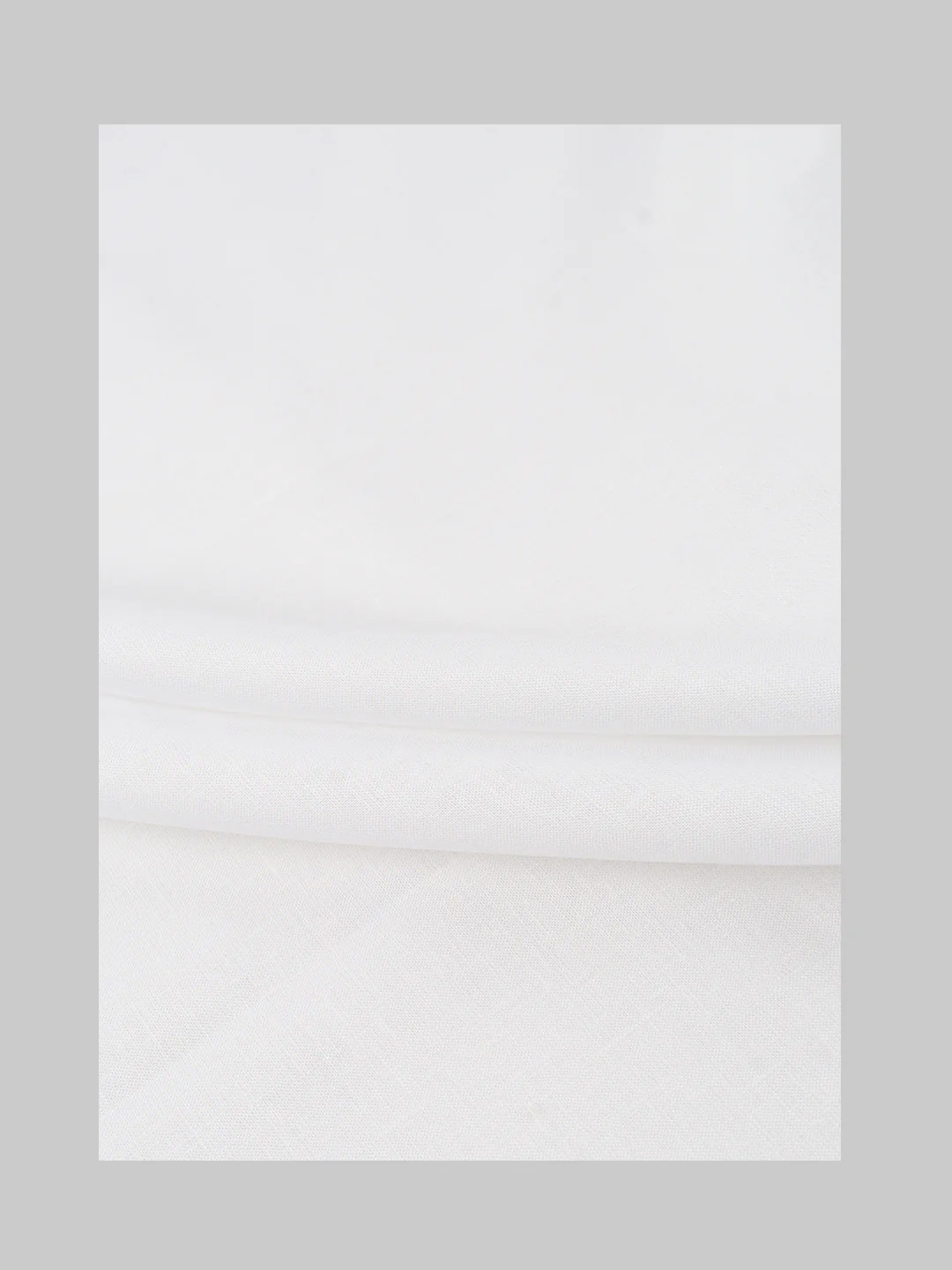 Premium Linen Lyocell White Plain Shirt Fabric - Image 5