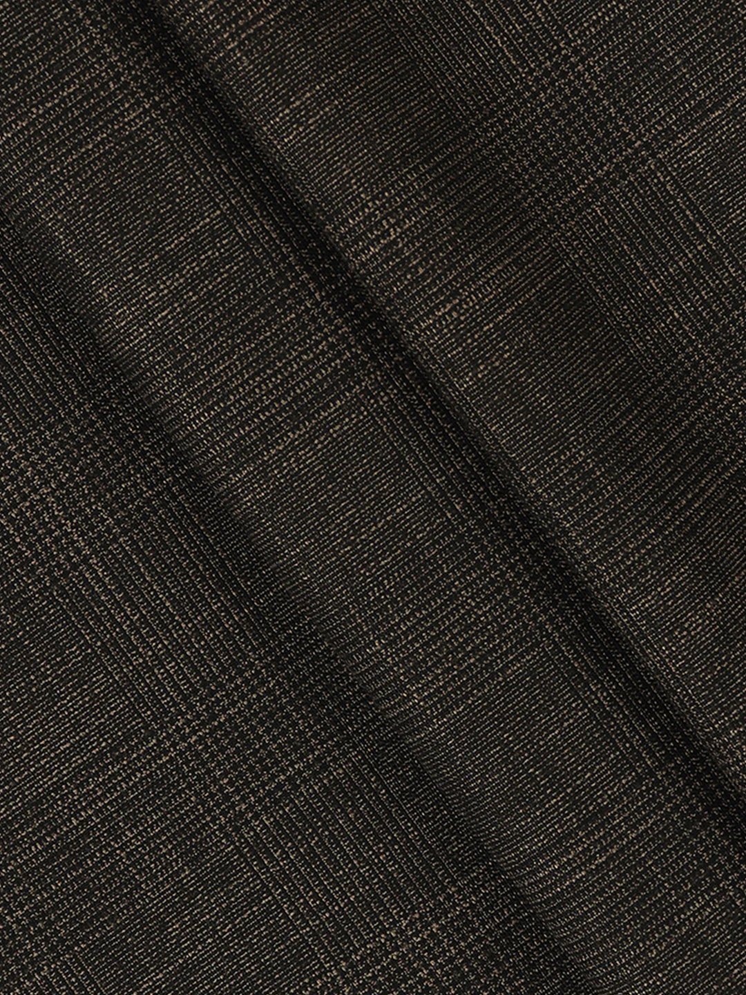 Premium Poly Viscose Blend Self Design Stretch Suiting Fabric Dark Brown Delicious - Image 2