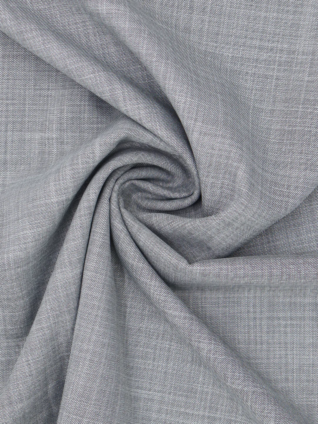Premium Poly Viscose Stretch Plain Suiting Fabric Grey Mesmerize - Image 2