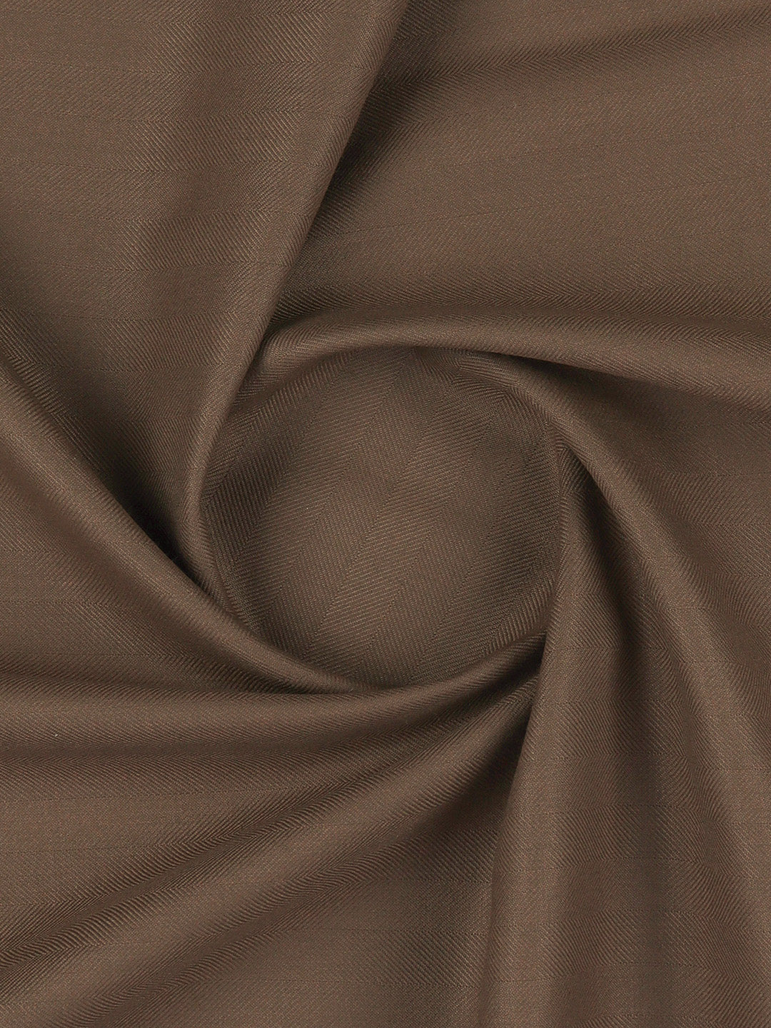 Premium Poly Viscose Striped Suiting Fabric Dark Brown Dream Craft