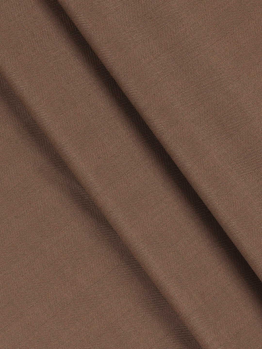 Premium Poly Viscose Striped Suiting Fabric Dark Brown Dream Craft - Image 2