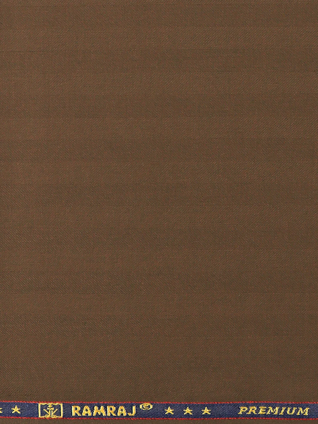 Premium Poly Viscose Striped Suiting Fabric Dark Brown Dream Craft - Image 3