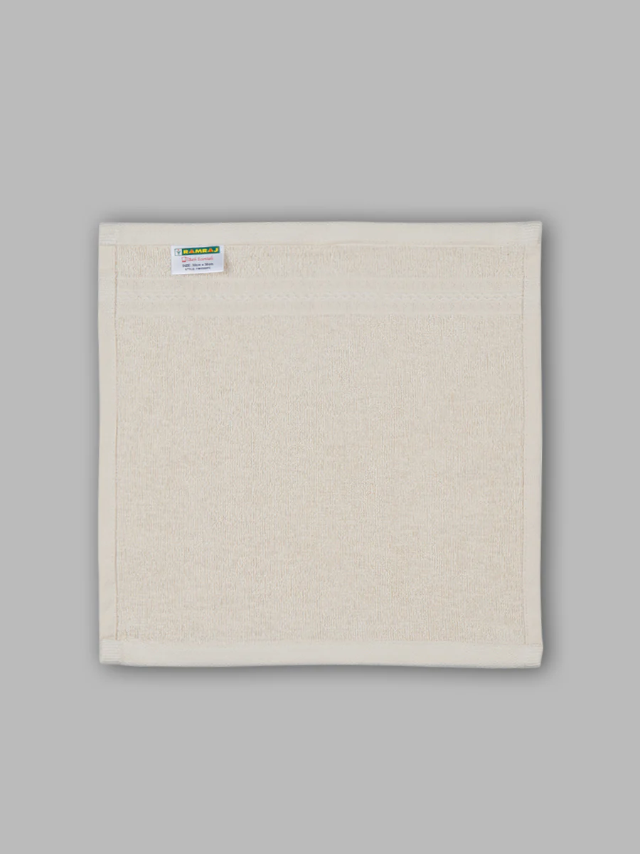 Premium Soft & Absorbent Cream Terry Face Towel FC6 ( Pack of 5 ) - Image 5
