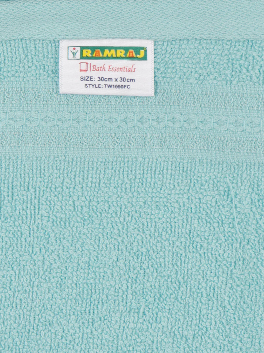 Premium Soft & Absorbent Light Blue Terry Face Towel FC9 ( Pack of 6) - Image 6