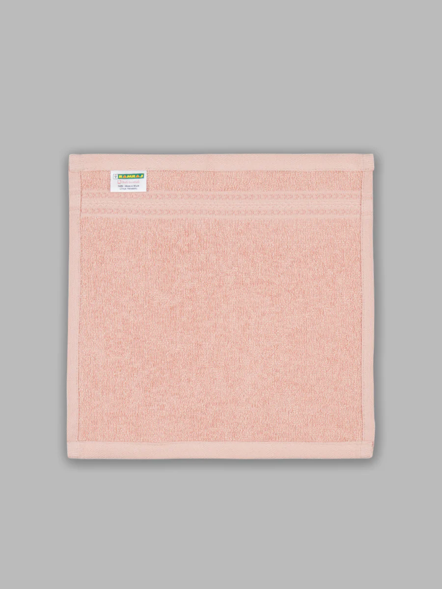 Premium Soft & Absorbent Peach Terry Face Towel FC7 ( Pack of 6 ) - Image 5