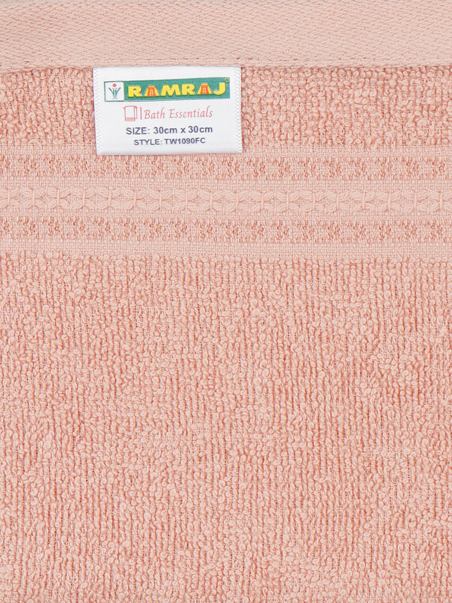 Premium Soft & Absorbent Peach Terry Face Towel FC7 ( Pack of 6 ) - Image 6