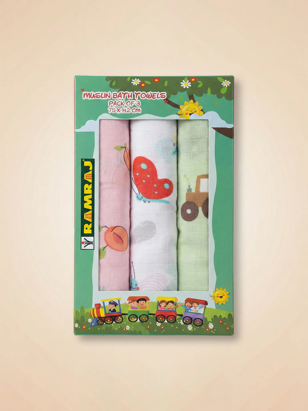 Premium Soft Baby Bath Towel (Pack of 3)  Gentle & Quick Absorbing Cotton | 0.75m x 1.42m - Image 11