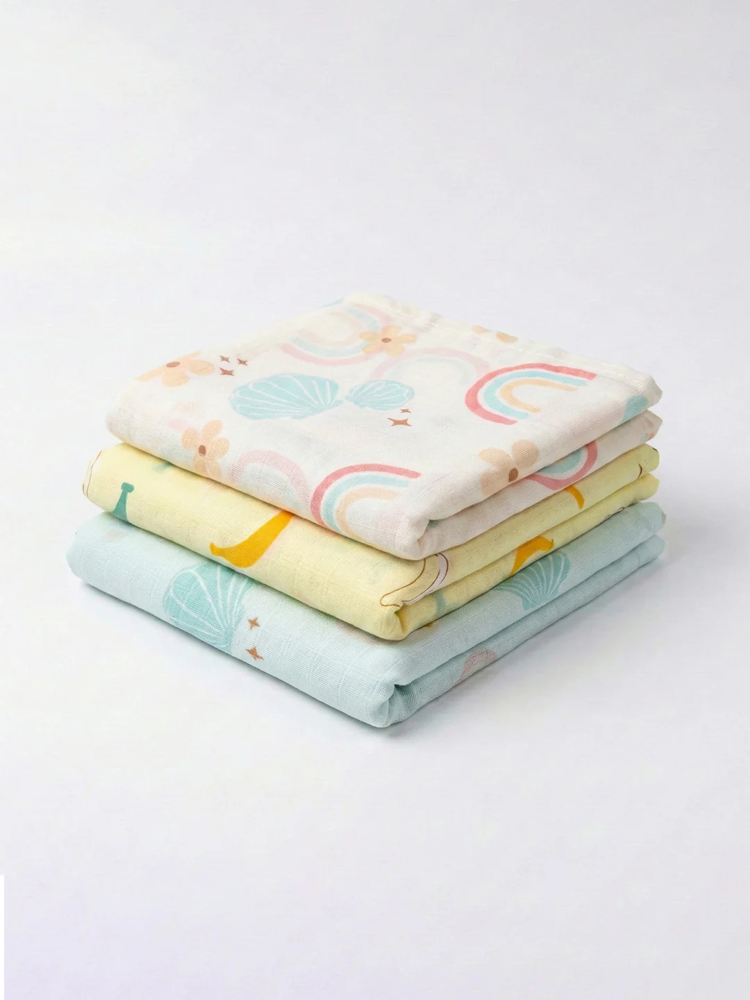Premium Soft Baby Bath Towel (Pack of 3)  Gentle & Quick Absorbing Cotton | 0.75m x 1.42m - Image 9