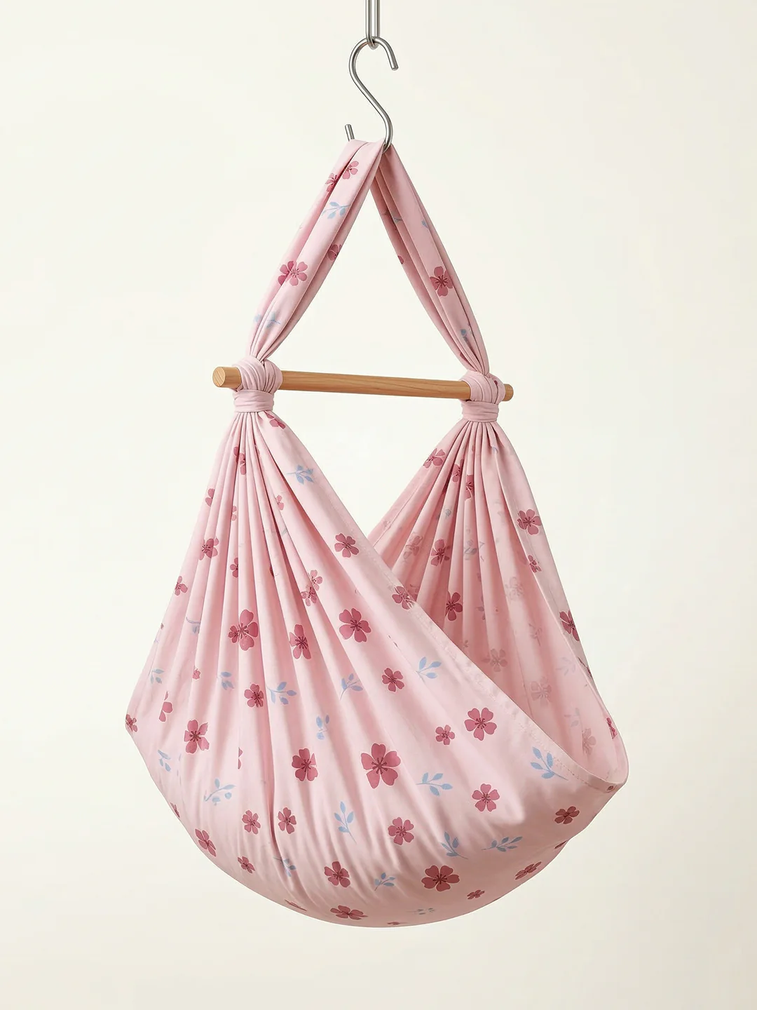Premium Soft Cotton Baby Hammock Stitched in Assorted Colours & Prints (Thottil/Jhula) - Image 9