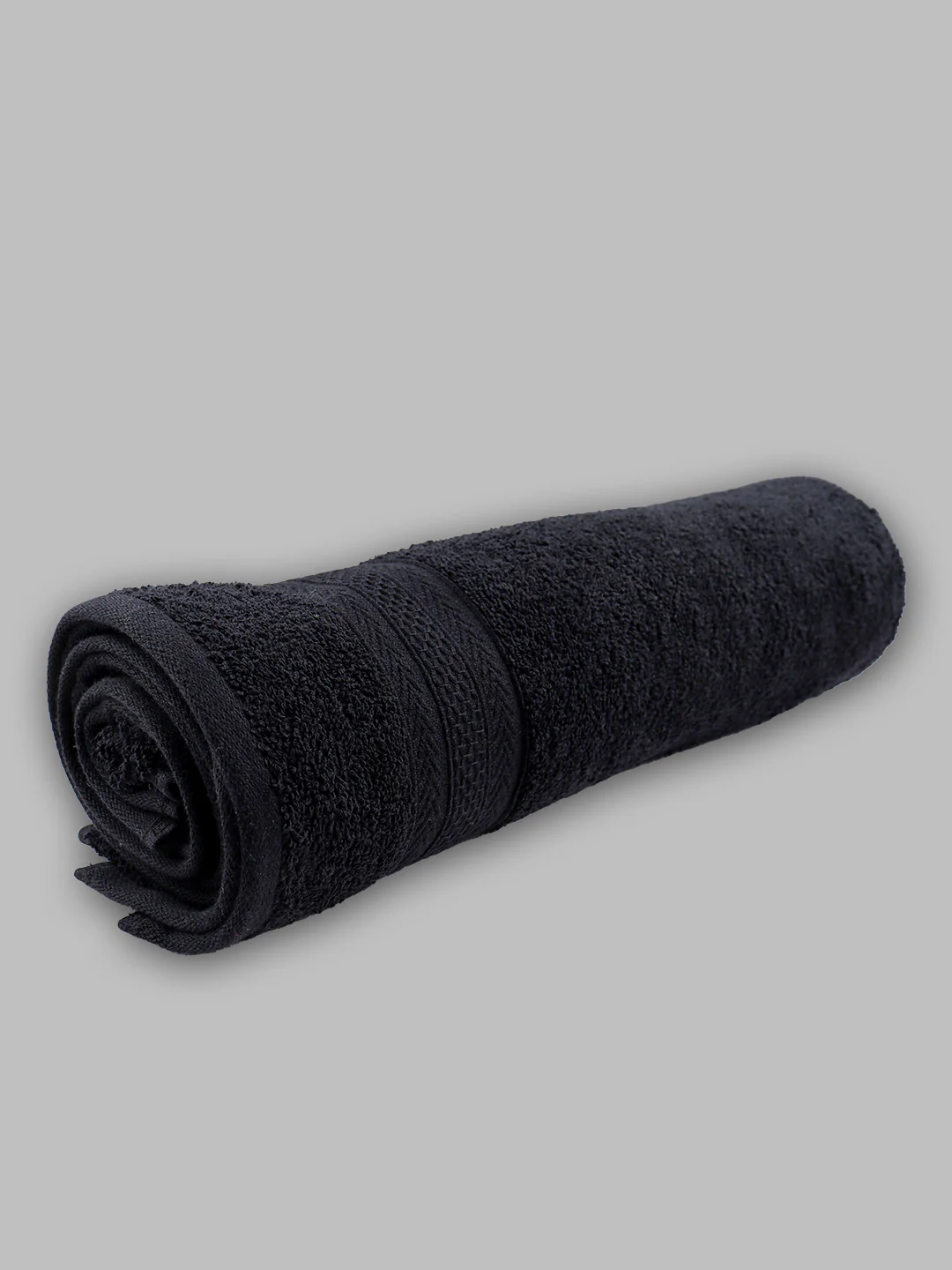 Premium Soft Terry Bath Towel Black - Image 4