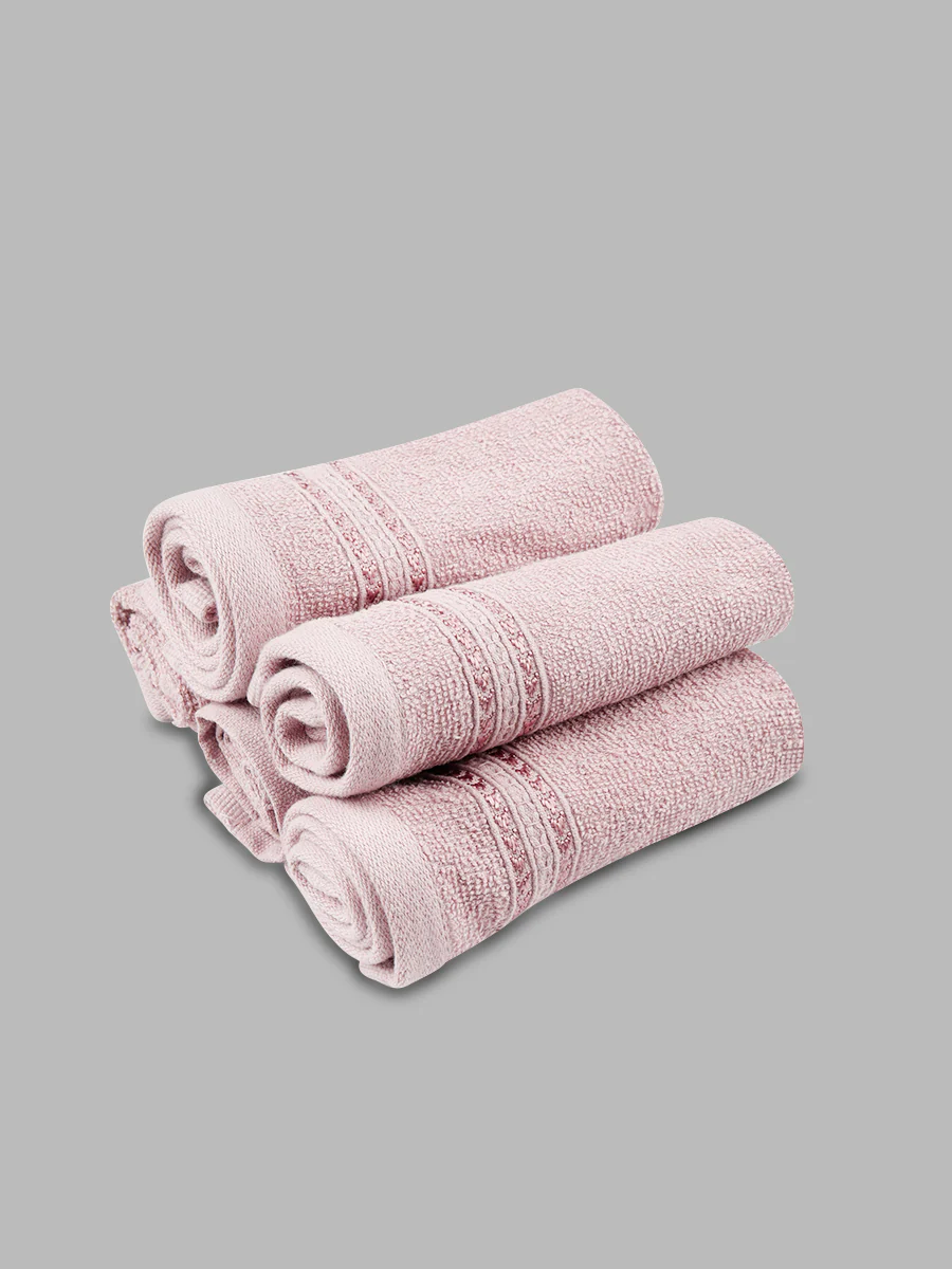 Premium Soft Terry Face Towel Light Violet FC1 ( Pack of 5 ) - Image 3