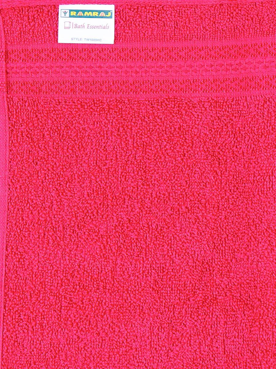 Premium Soft Terry Hand Towel Dark Pink HC10 (Pack of 2) - Image 4