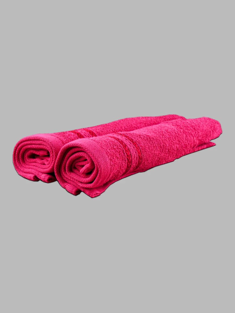 Premium Soft Terry Hand Towel Dark Pink HC10 (Pack of 2) - Image 6
