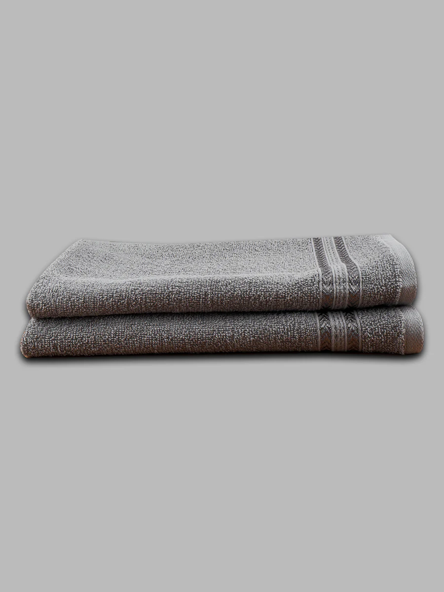 Premium Soft Terry Hand Towel Grey HC5 (Pack of 2) - Image 4