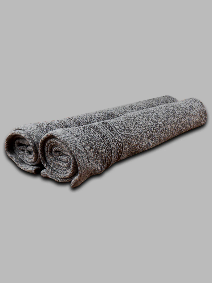 Premium Soft Terry Hand Towel Grey HC5 (Pack of 2) - Image 5