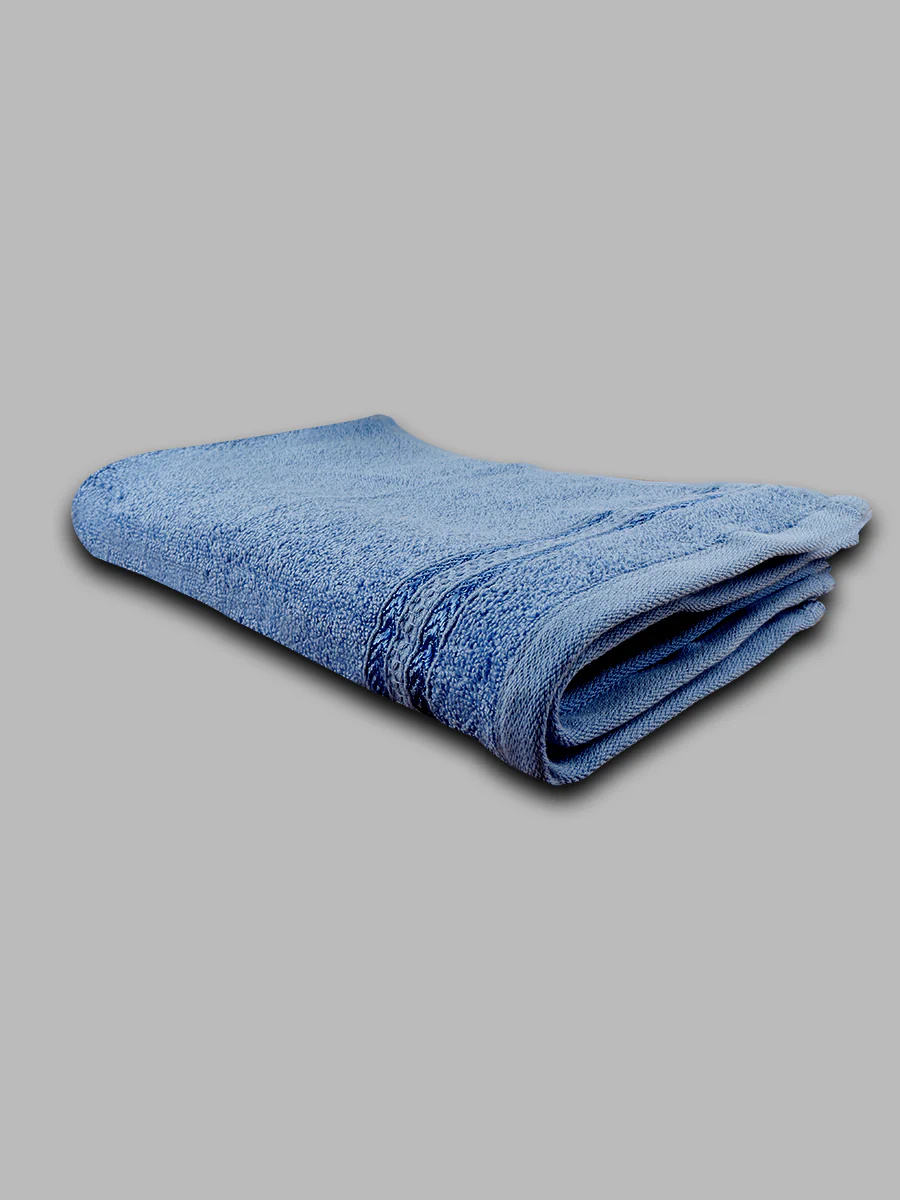 Premium Soft Terry Hand Towel Light Blue HC3 (Pack of 2) - Image 4