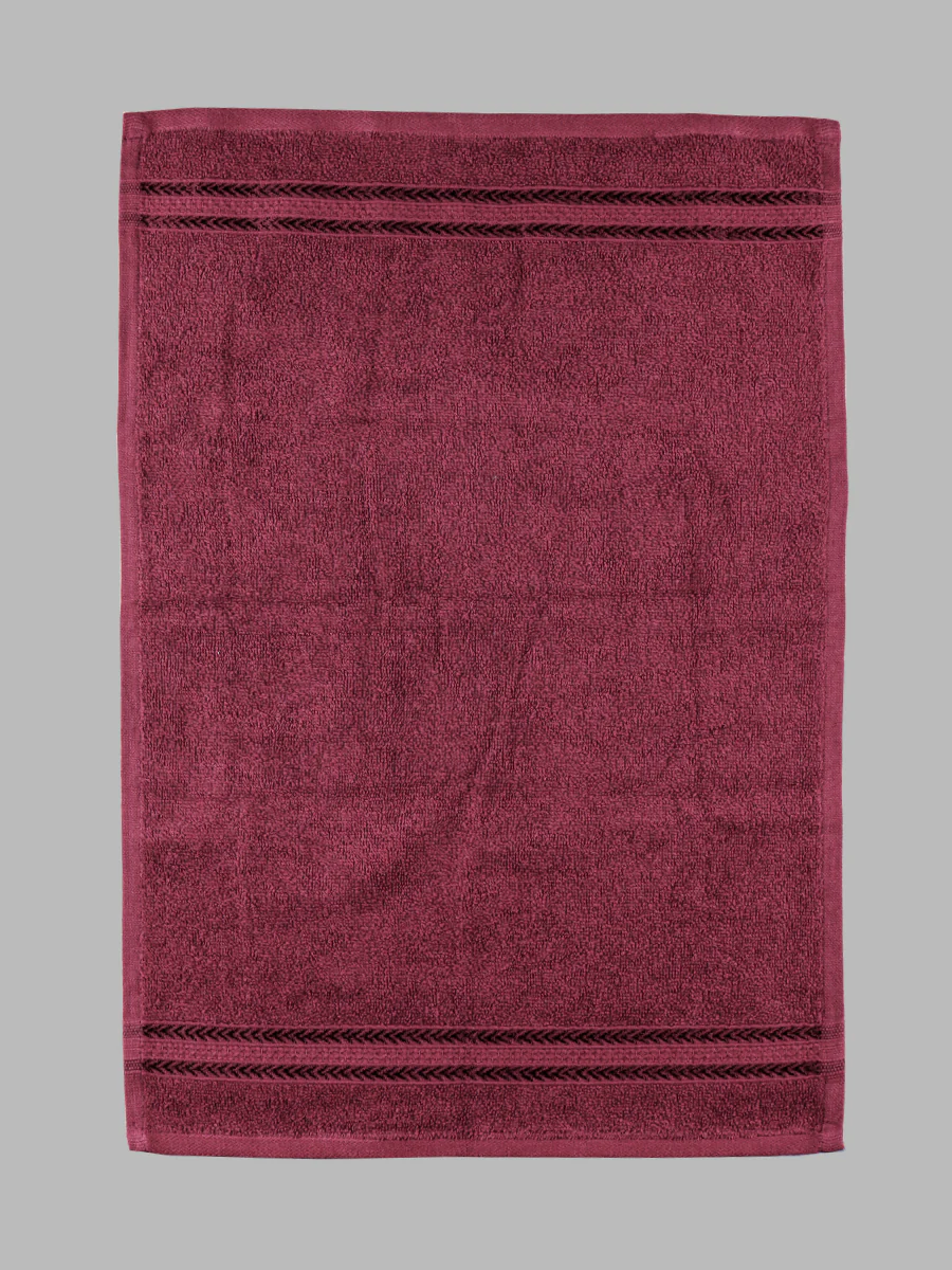 Premium Soft Terry Hand Towel Maroon HC2 (Pack of 2) - Image 3