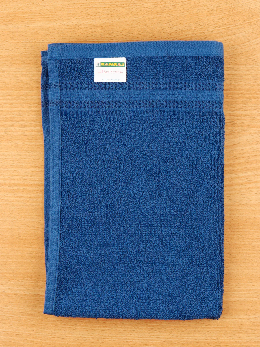 Premium Soft Terry Hand Towel Navy HC8 (Pack of 2) - Image 2
