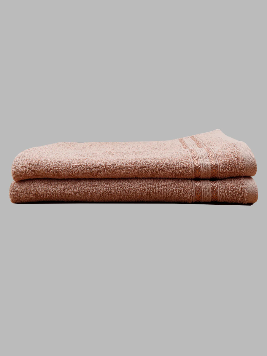 Premium Soft Terry Hand Towel Peach HC7 (Pack of 2) - Image 3