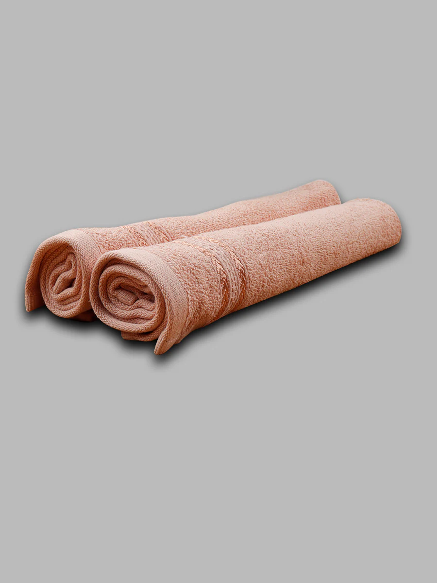 Premium Soft Terry Hand Towel Peach HC7 (Pack of 2) - Image 5