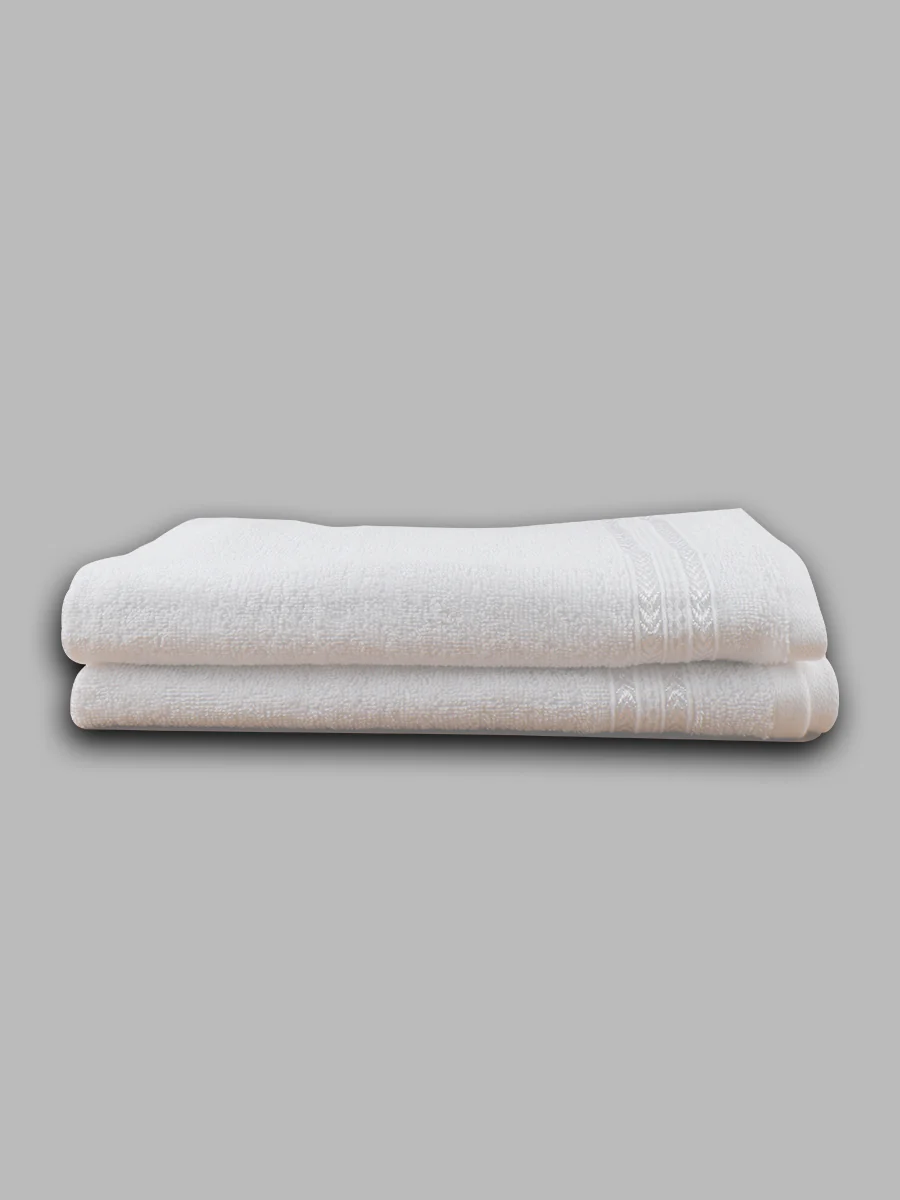Premium Soft Terry Hand Towel White HW (Pack of 2) - Image 3