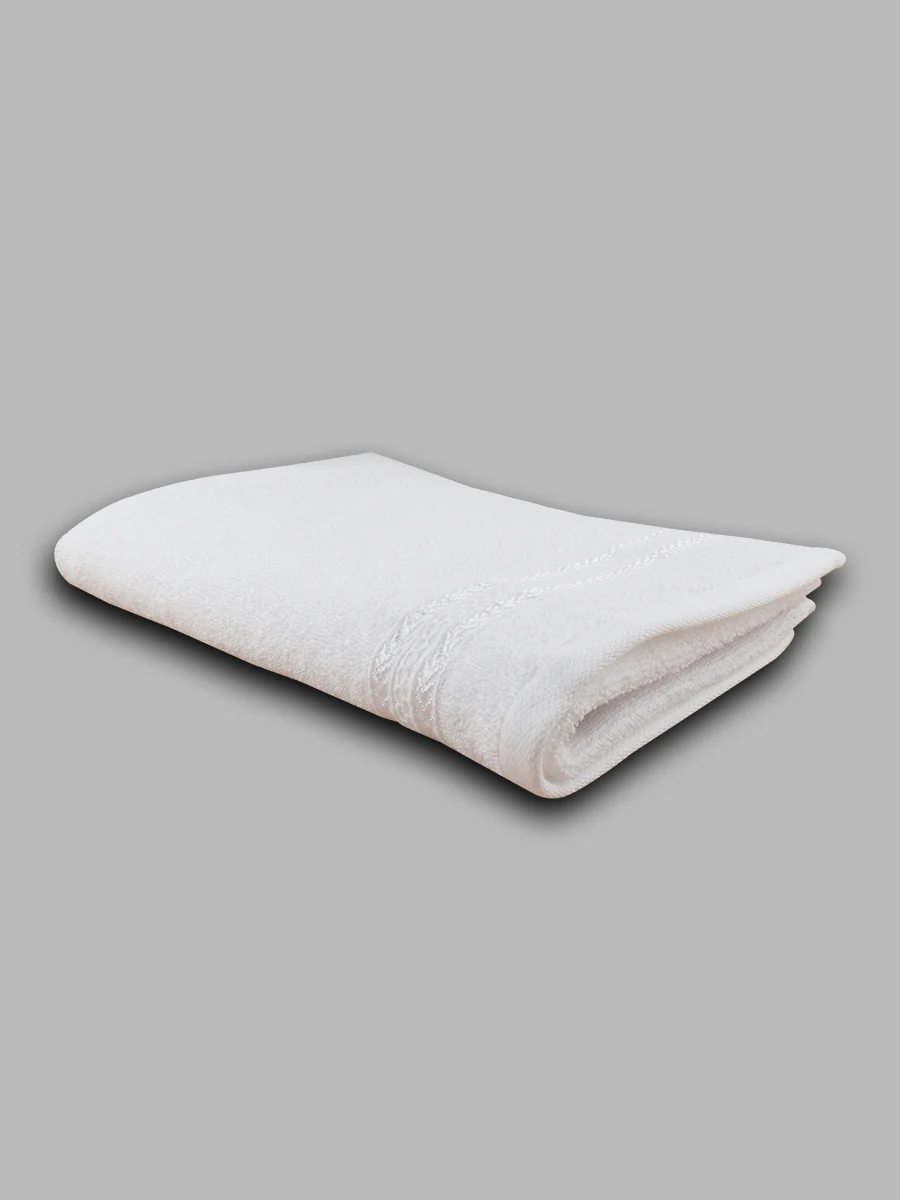Premium Soft Terry Hand Towel White HW (Pack of 2) - Image 4