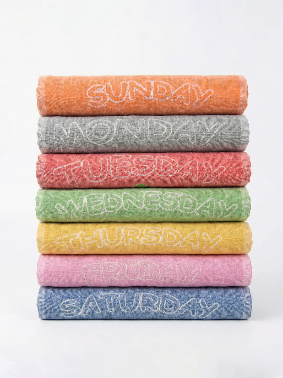 Pure Cotton Sunday to Saturday Napkin / Hand Towel Funday - Image 2