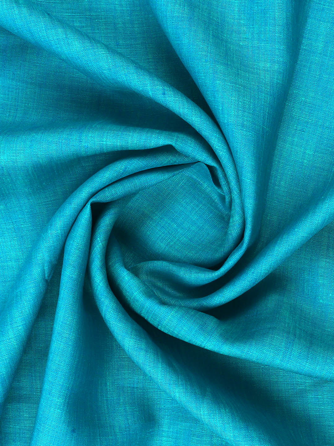 Pure Linen Colour Self Design Shirt Fabric Blue Irish 8080