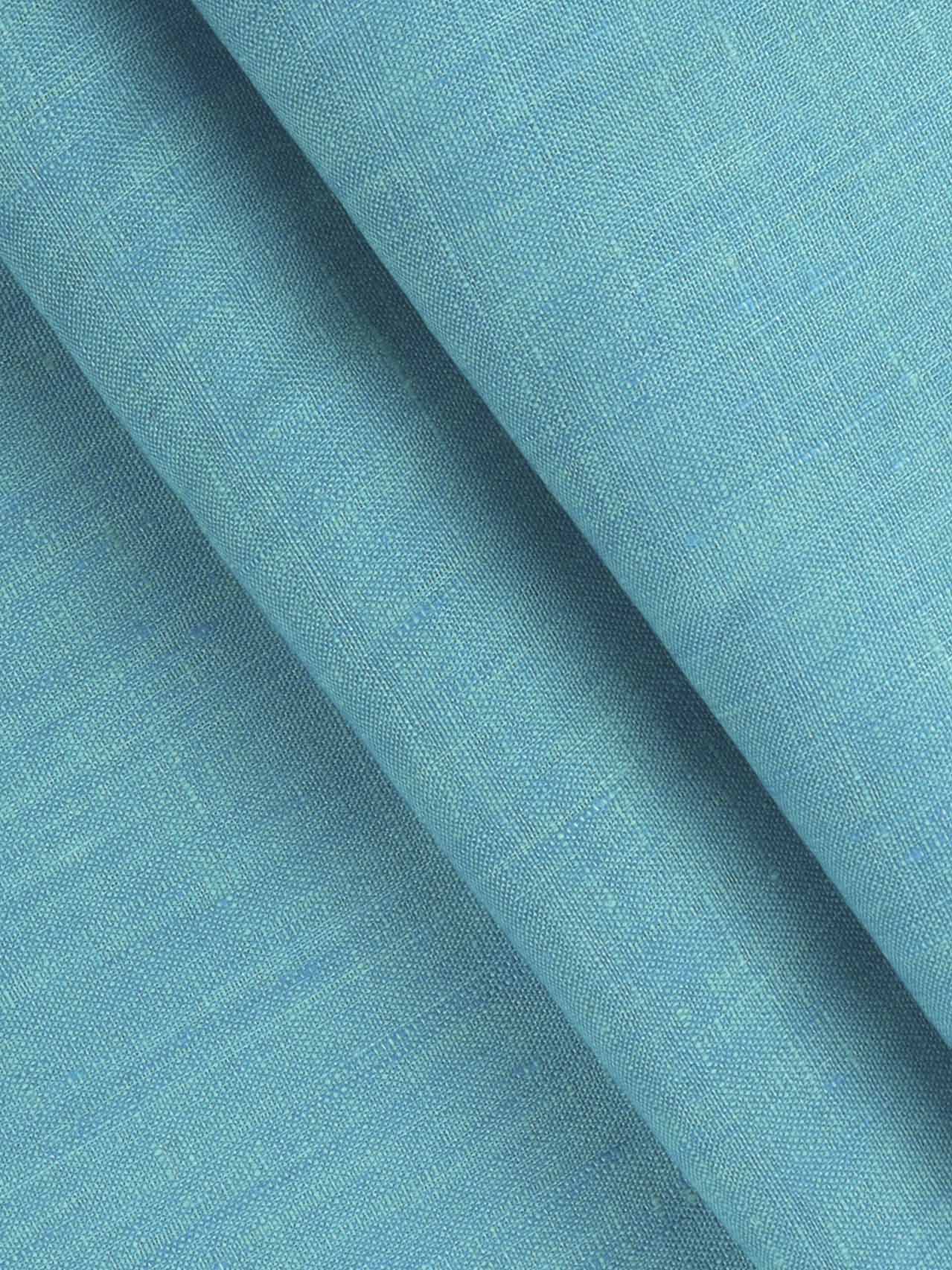 Pure Linen Colour Self Design Shirt Fabric Blue Irish 8080 - Image 2