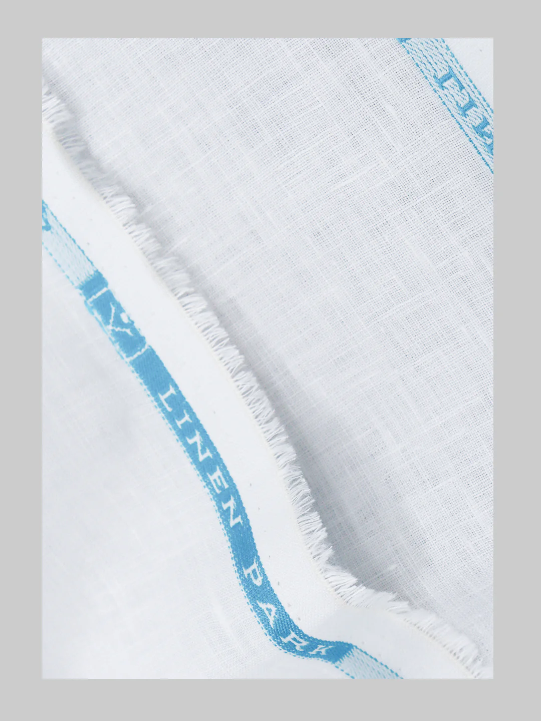 Pure Linen Self Design White Shirt Fabric Linen Park - Image 4