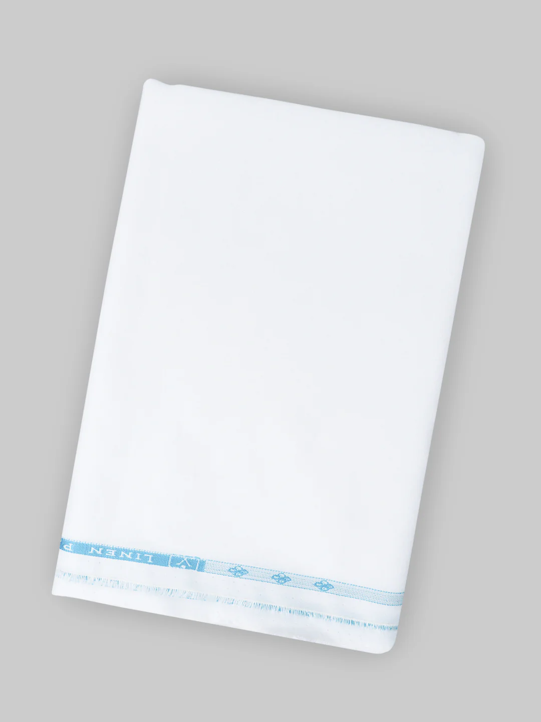 Pure Linen Self Design White Shirt Fabric Linen Park - Image 5