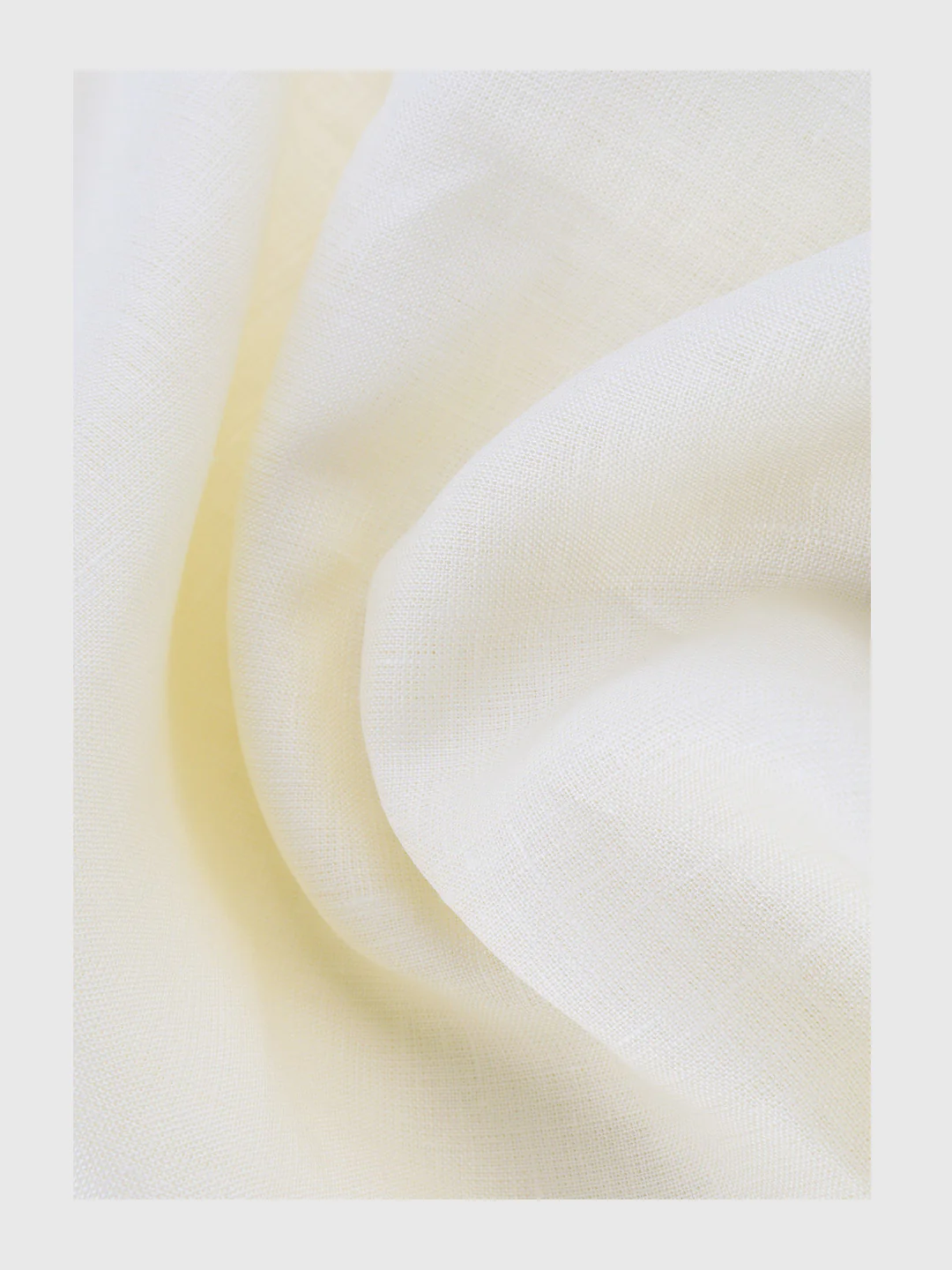 Pure Linen Shirt Fabric Cream Linen Classic - Image 2