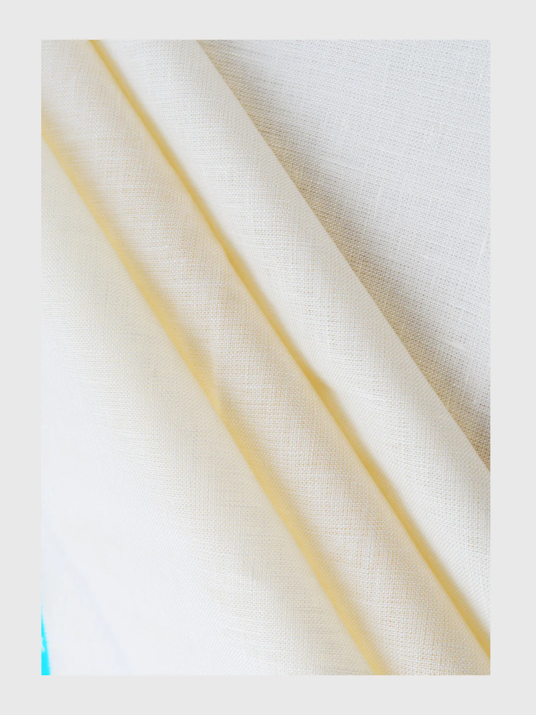 Pure Linen Shirt Fabric Cream Linen Classic - Image 4