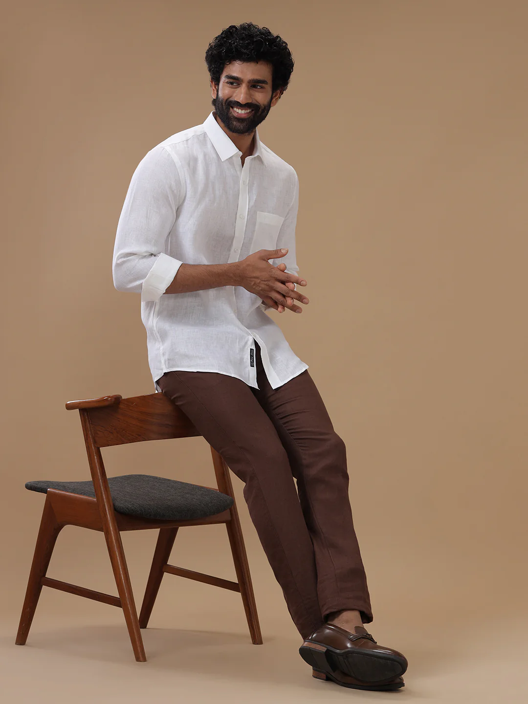 Pure Linen White Shirt – Linen Park 5090 | Fine 70 LEE - Image 5