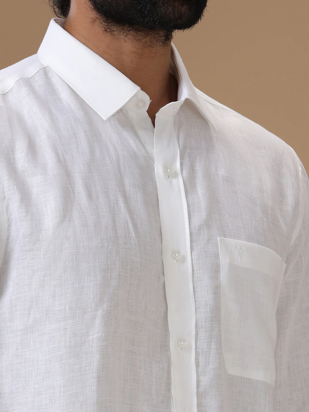 Pure Linen White Shirt – Linen Park 5090 | Fine 70 LEE - Image 8
